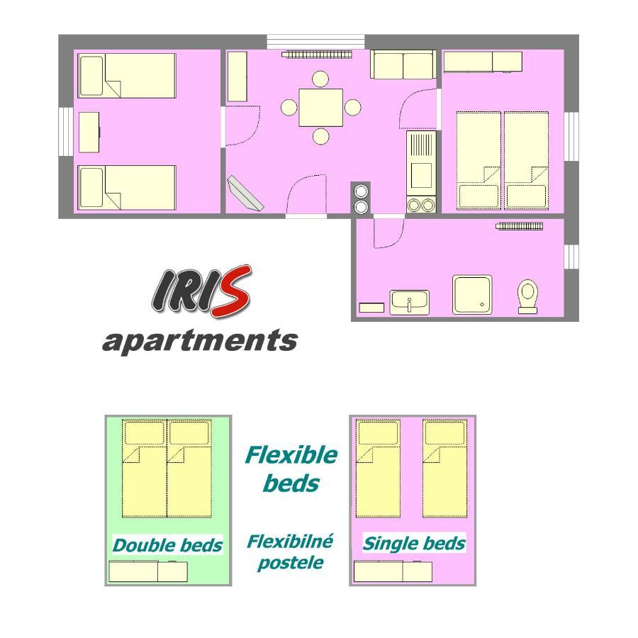 Apartments Iris Liptovsky Mikulas Bagian luar foto